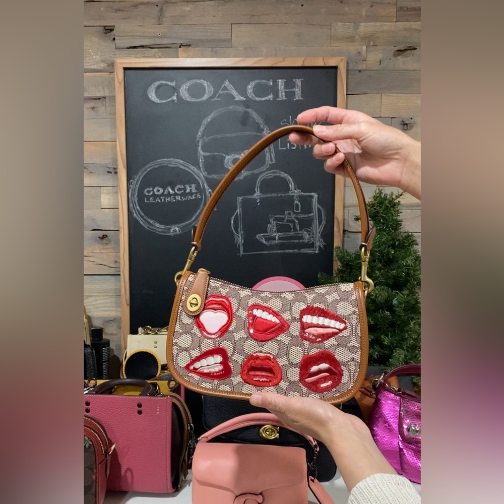 NWOTS Coach X Tom Wesselmann Swinger Bag In Signature Textile Jacquard